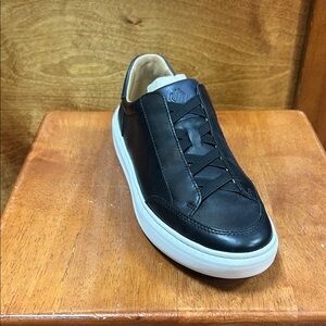 Johnston & Murphy Black Leather Sneakers